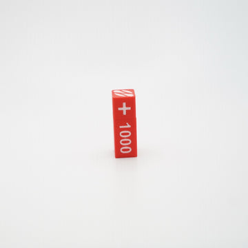 Red - One Piece Counter Dice