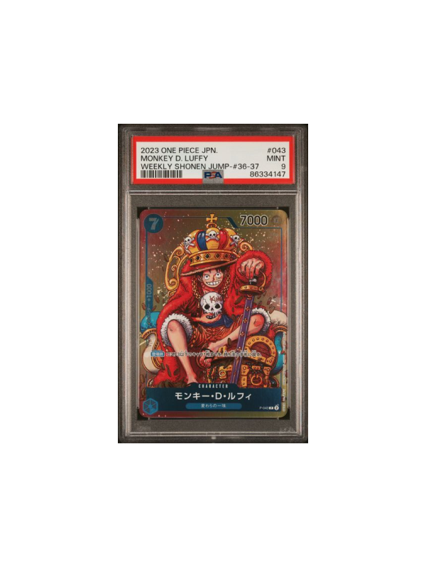 PSA 9 - MONKEY D. LUFFY WEEKLY SHONEN JUMP-#36-37