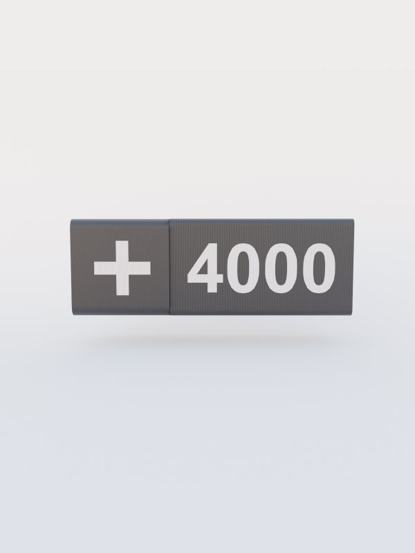 Red/black Counter Dice - One Piece