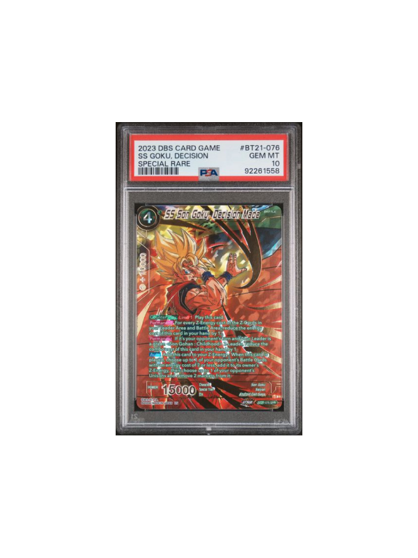 PSA 10 - SS GOKU, DECISION SPECIAL RARE